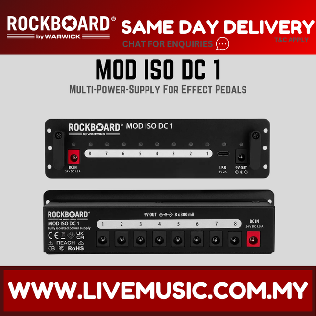 RockBoard by Warwick Power MOD ISO DC 1 Multi-Power-Supply