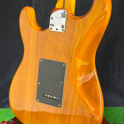 DISPLAY - Fender American Professional II Stratocaster Electric Guitar, Maple Fretboard - Roasted Pine