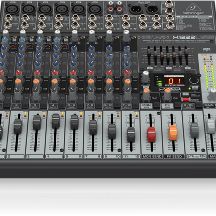 Behringer XENYX X1222USB 12-channel Mixer with USB and Effects ( X-1222USB )
