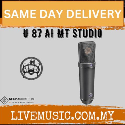 Neumann U 87 Ai Studio Set Large Diaphragm Condenser Microphone - Matte Black(U87Ai / U87 Ai)