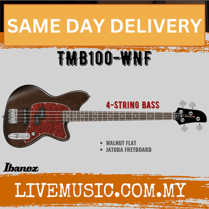 Ibanez TMB100 Talman Series Electric Bass Guitar - Mint Green / Walnut Flat / Black ( TMB100 / TMB-100 )