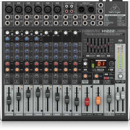 Behringer XENYX X1222USB 12-channel Mixer with USB and Effects ( X-1222USB )
