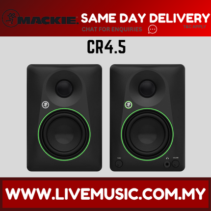 Mackie CR4.5 4.5? Powered Studio Monitors With Tone Control, Pair