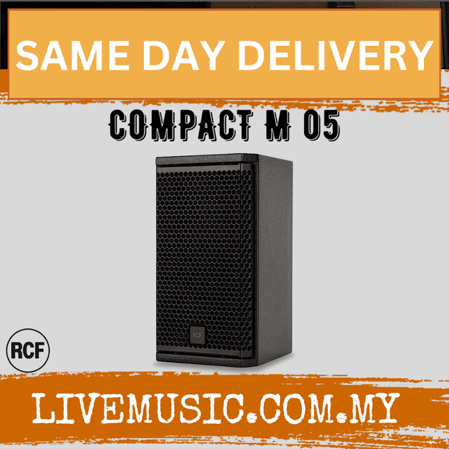 RCF COMPACT M 05 Passive 2-Way Speaker - Black ( COMPACTM05 / M05 )