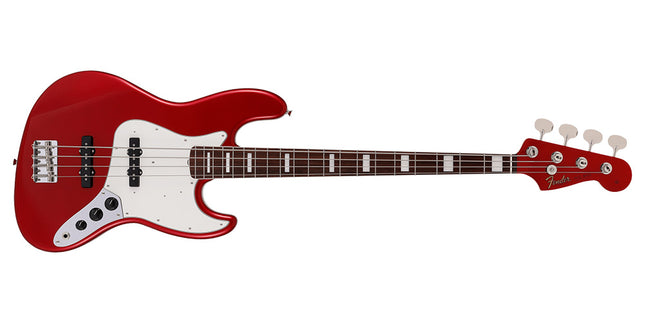 Fender Japan Traditional II Late 60s Jazz Bass Guitar, Rosewood Fretboard - Candy Apple Red