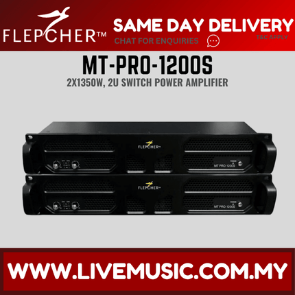 Flepcher MT-PRO-1200S Power Amplifier ( MTPRO1200S / MT PRO 1200S )