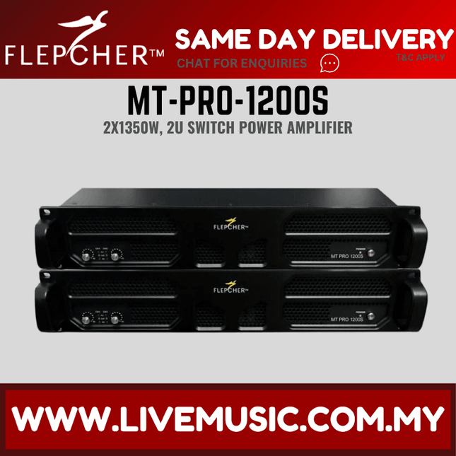 Flepcher MT-PRO-1200S Power Amplifier ( MTPRO1200S / MT PRO 1200S )