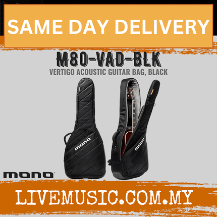 Mono M80 Vertigo Acoustic Guitar Case - Black (M80-VAD-BLK)