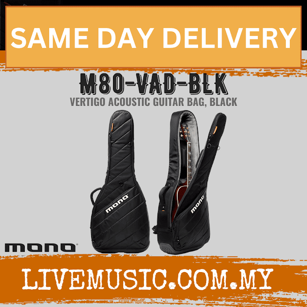 Mono M80 Vertigo Acoustic Guitar Case - Black (M80-VAD-BLK)
