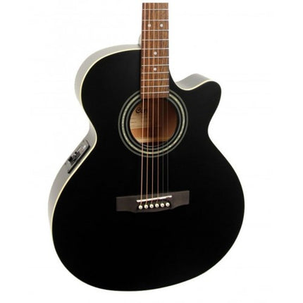 Cort SFX-ME - Acoustic-Electric Guitar Merbau Fretboard with Gig Bag - Black Satin (SFX ME/SFXME)