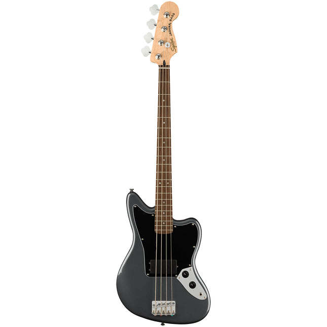 Squier Affinity Series Jaguar Bass Guitar, Laurel Fretboard - Charcoal Frost Metallic