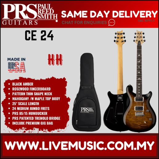 Black electric guitar with patterned top and matching padded gig bag