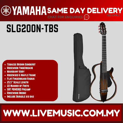 Yamaha SLG200N Silent Guitar Package, Nylon-string - ( SLG-200N / SLG 200N )