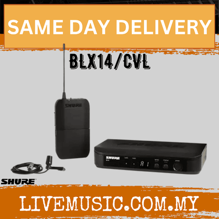 Shure BLX14/CVL Wireless Lavalier Microphone System ( BLX4/BLX1 )