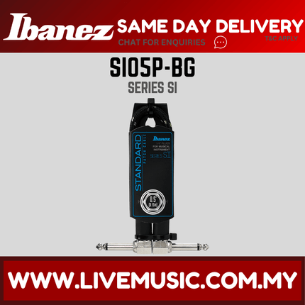 Ibanez SI05P-BG Woven Guitar Cable, Patch Cable 2 Right Angled Plugs ( SI05P BG / SI05PBG )