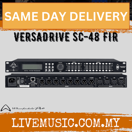 WHARFEDALE PRO Versadrive SC 48 FIR, 4 IN / 8 OUT Digital Processor Speaker Management System (SC-48-FIR SC48FIR)