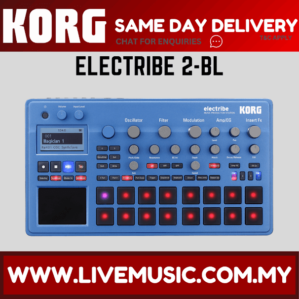 Korg Electribe 2 Music Production - Metallic Blue (ELECTRIBE2/ELECTRIBE-2)