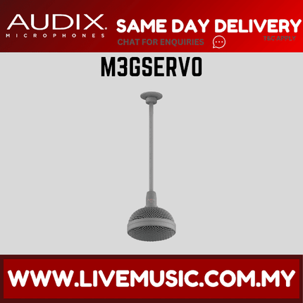 Audix M3GSERVO Tri-Element Hanging Ceiling Microphone for Servoreelers - Gray (M3 SERVO/M3G-SERVO )