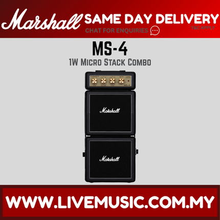 Marshall MS-4 - 1 Watt Battery-powered Micro Stack Mini Amplifier (MS4 /MS-2 /MS2)