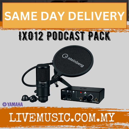 Yamaha Steinberg IXO12 Podcast Pack - Black ( IX O12 / IX-O12 )
