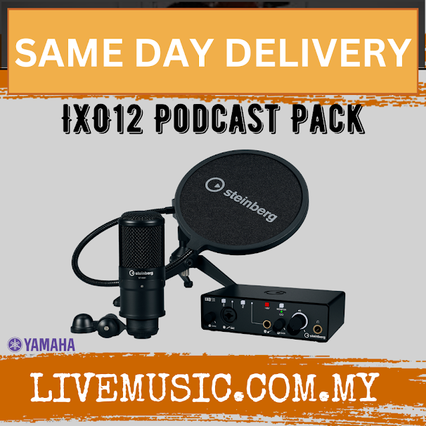 Yamaha Steinberg IXO12 Podcast Pack - Black ( IX O12 / IX-O12 )
