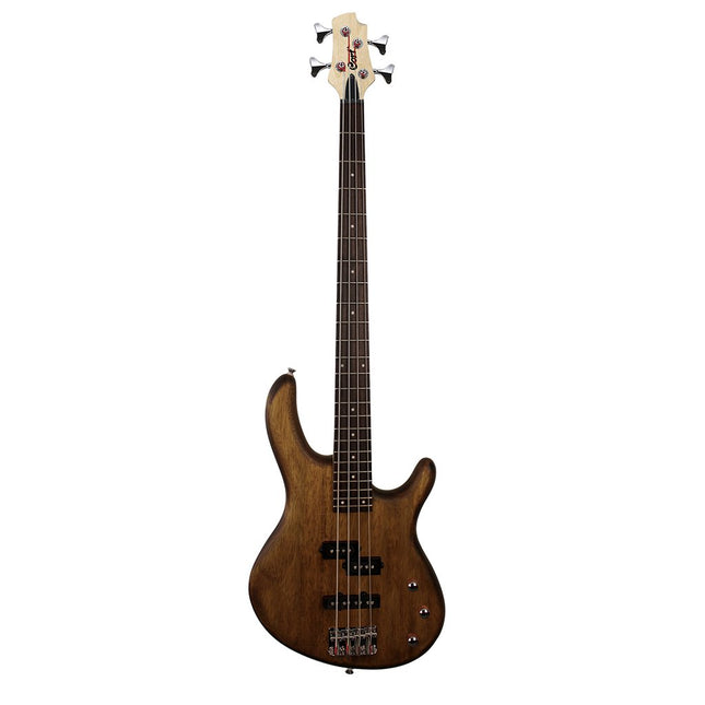 Cort Action PJ Electric Bass Guitar Jatoba Fretboard with Bag - Open Pore Walnut (ActionPJ/Action-PJ)