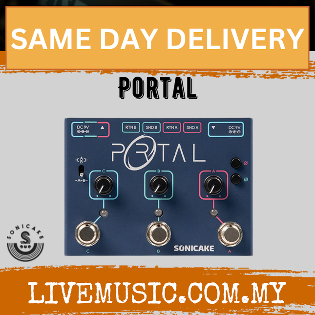 Sonicake QDS-06 Portal Active Signal Mixer Analog Line Selector ABY and FX Loop Effect Pedal ( QDS 06 QDS06 )