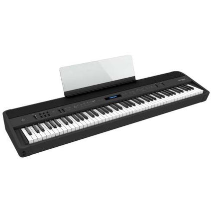 Roland FP-90X 88-key Digital Piano with DP-2, RH5 Headphones, Note Stand, Adapter - Black ( FP90X / RH-5 / DP10)