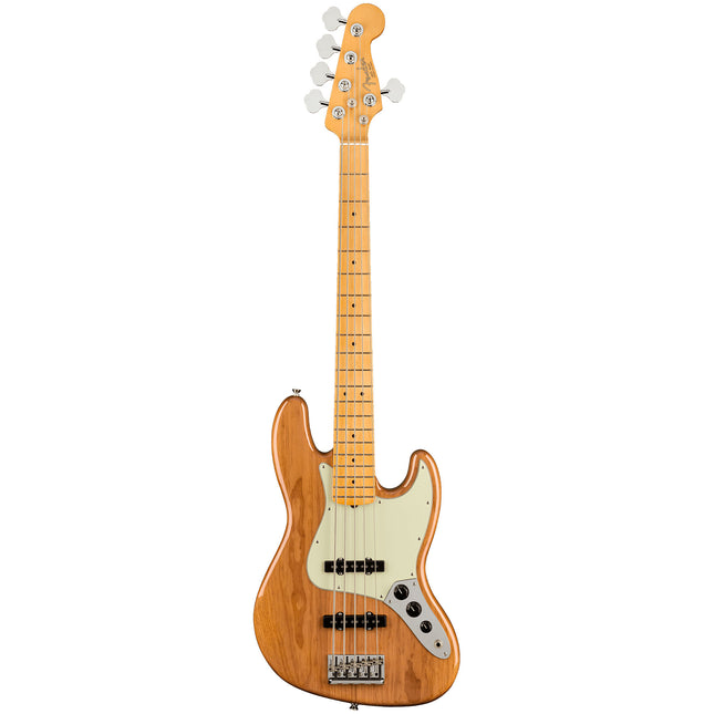 Roasted pine 5-string Jazz Bass guitar with maple fingerboard