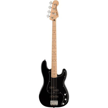 Squier Affinity Series PJ Bass Guitar Pack with Rumble 15 , Maple Fretboard - Black