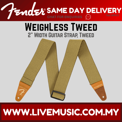 Fender WeighLess Tweed Guitar Strap - Tweed