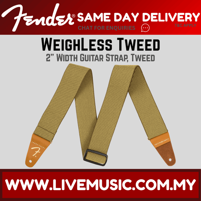 Fender WeighLess Tweed Guitar Strap - Tweed