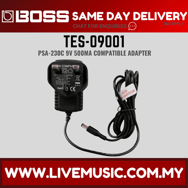 Boss Compatible PSA-230C AC Adapter For Boss Effect Pedal (Tes-09001/PSA230C/PSA230)