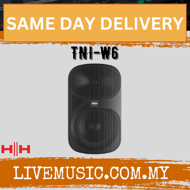 HH Electronic TNI-W6-BK 55W 6.5" Installation Wall Speaker 70V/100V/8R, Black ( TNIW6 / TNI W6 )