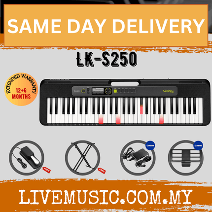 Casio LKS250 61-Keys Casiotone Keyboard with Bag ( LK-S250 / S250 )