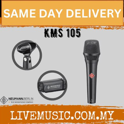 Neumann KMS105 Cardioid Condenser Handheld Vocal Microphone - Matte Black ( KMS 105 / KMS-105 )