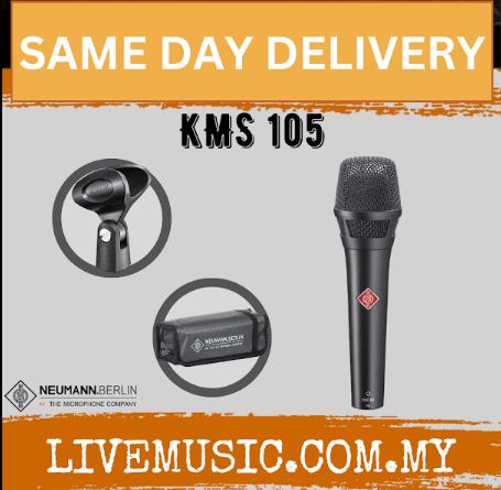 Neumann KMS105 Cardioid Condenser Handheld Vocal Microphone - Matte Black ( KMS 105 / KMS-105 )