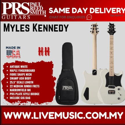PRS Myles Kennedy Signature Electric Guitar Maple FB-Antique White