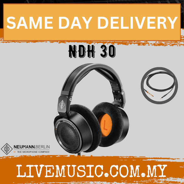 Neumann NDH 30 Open-back Studio Headphones - Black ( NDH-30 / NDH30 )