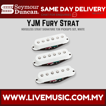 Seymour Duncan STK-S10S YJM Fury™ Strat Pickup Set, White (STKS10S)