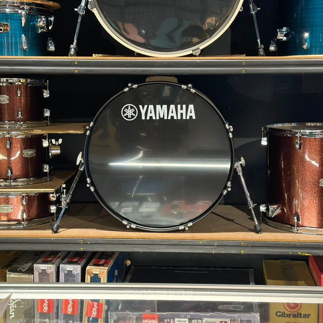 PRELOVE - Yamaha Rydeen 5-piece RDP2F5 Acoustic Drum Set w/Paiste 101 Cymbal Set And Pearl Single Pedal - Burgundy Glitter