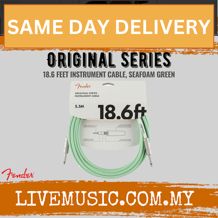 Fender Original Series Instrument Cable, 18.6ft - Seafoam Green