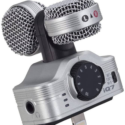 Zoom IQ7 Rotating Mid Side Stereo Capsule Mic Microphone Lightning Connector For IOS (IQ 7/IQ-7)