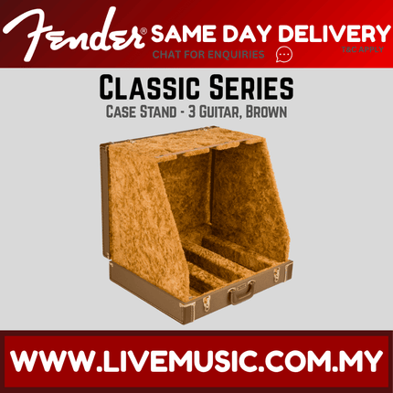 Fender Classic Series Case Stand for 3 Guitars - Brown