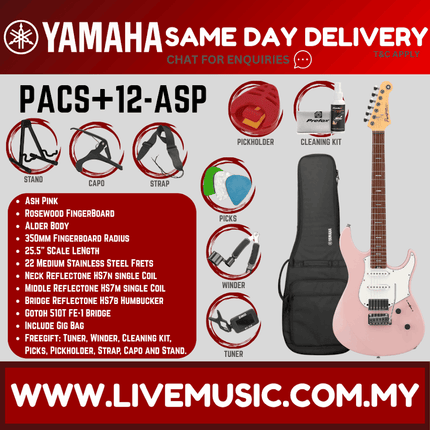 Yamaha PACS+12 Pacifica Standard Plus Electric Guitar - Ash Pink ( PACS+12 / PACS+12 )