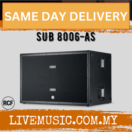 RCF SUB 8006-AS Professional Series Active Subwoofer ( SUB 8006 AS / SUB8006AS )