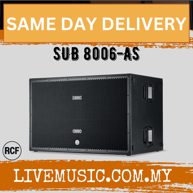 RCF SUB 8006-AS Professional Series Active Subwoofer ( SUB 8006 AS / SUB8006AS )