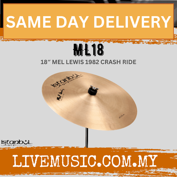 Istanbul Agop Cymbals ML18 18" Mel Lewis Signature Crash ( ML-18 / ML 18 )