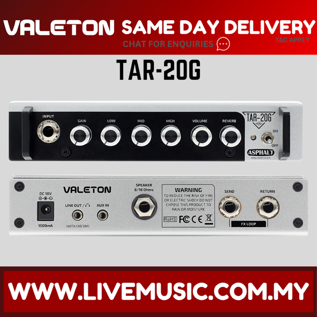 Valeton Asphalt TAR-20G Mini Guitar Amp ( TAR20G / TAR 20G )