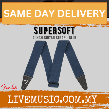 Fender Supersoft Guitar Strap - Blue